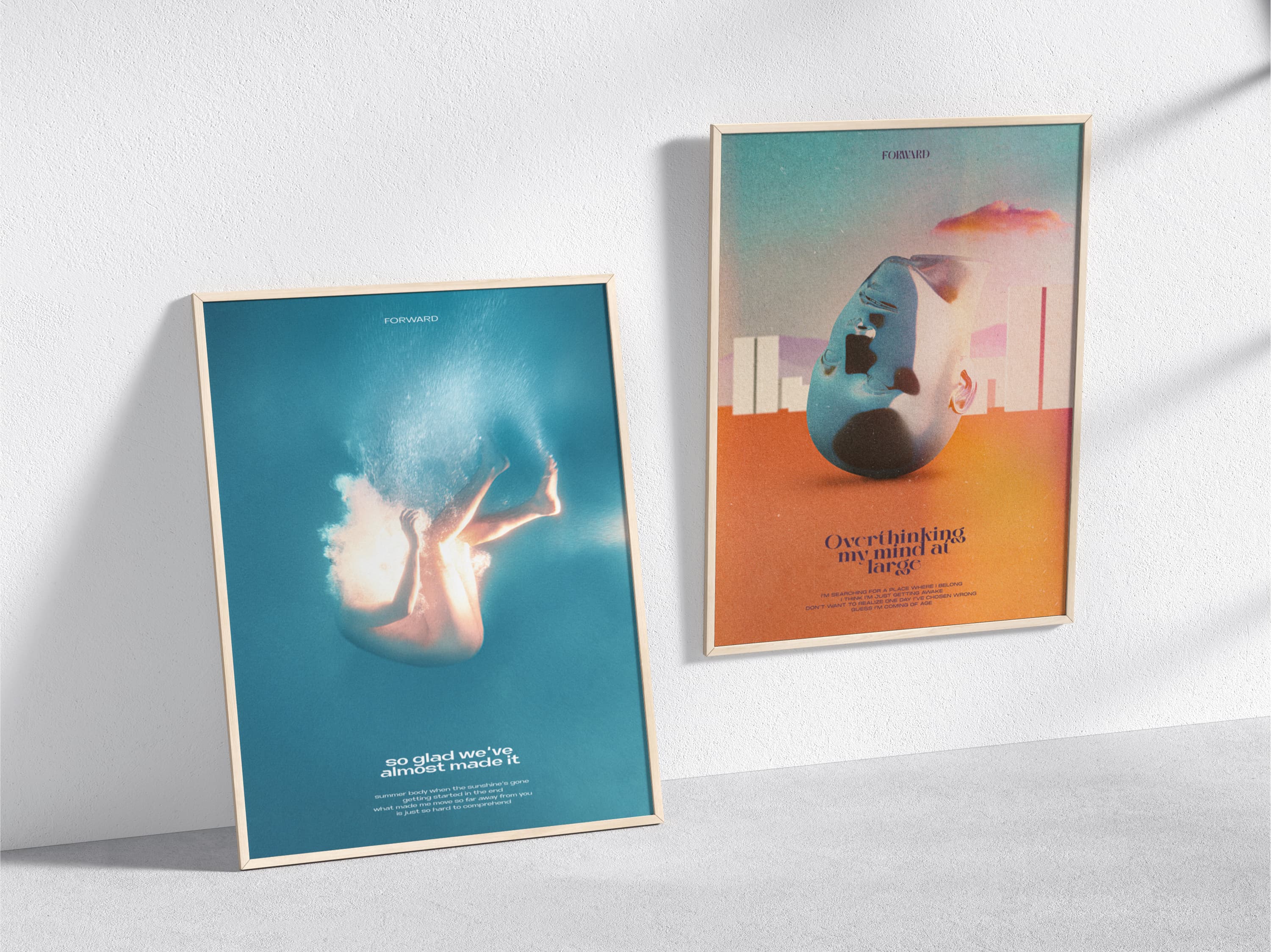 posters from both EP's